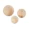 Light Brown Handmade Decorative Wood Orbs & Vase Filler Set